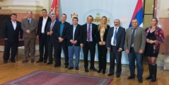 17. децембар 2014. Председник Одбора за пољопривреду, шумарство и водопривреду у разговору са представницима компаније ГБА из Прага